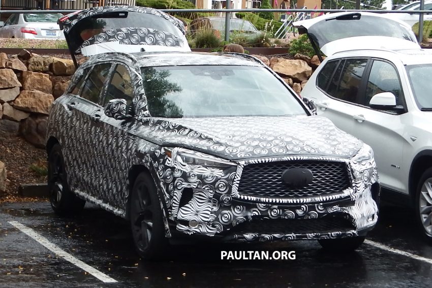 谍照：全新 Infiniti QX50 内饰曝光，预计明年面市发售。 38075