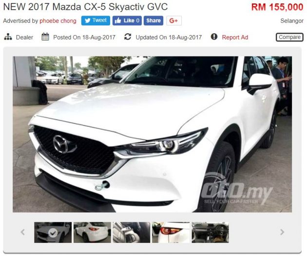 全新 Mazda CX-5 在 <em>oto.my</em> 网站上规格配备全曝光。