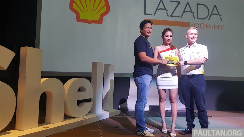 Shell 与 Lazada 合作，如今可网购 Shell 引擎润滑油。 38059