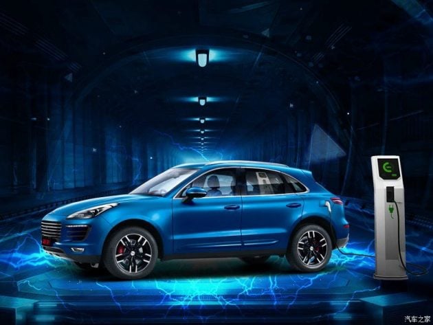 山寨版 Porsche Macan，众泰 SR 9 在中国推出油电版。