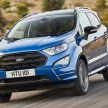 Ford EcoSport 欧规版小改款发表，新增运动型ST-Line。