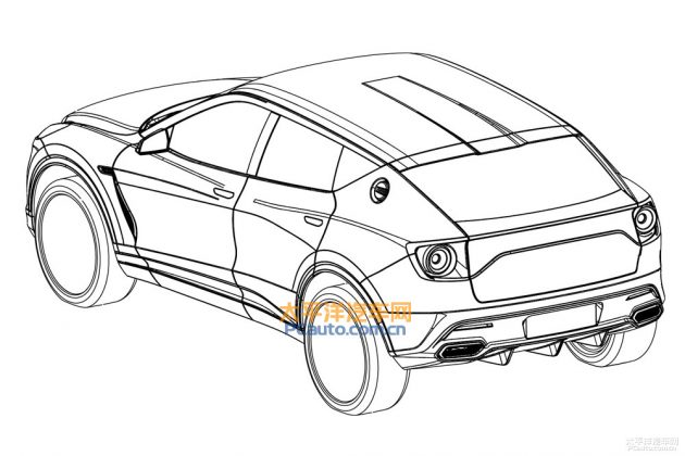 中媒曝光疑似 Lotus 首款SUV专利图, 新车或2020年亮相!