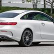 Mercedes-Benz E-Class Coupe 与 Cabriolet 加入Hybrid等级，新四缸涡轮引擎，299hp马力输出，48V混动系统。