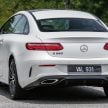 Mercedes-Benz E-Class Coupe 与 Cabriolet 加入Hybrid等级，新四缸涡轮引擎，299hp马力输出，48V混动系统。