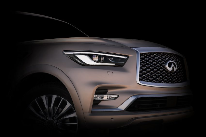 全新 Infiniti QX80 预告图流出，11月14日杜拜车展亮相！ 45323