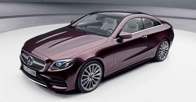 Mercedes-Benz E-Class Coupe 与 Cabriolet 加入Hybrid等级，新四缸涡轮引擎，299hp马力输出，48V混动系统。