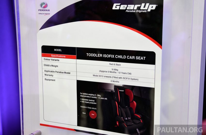 Perodua 5年道路安全计划，推介本身的儿童安全座椅。 46860