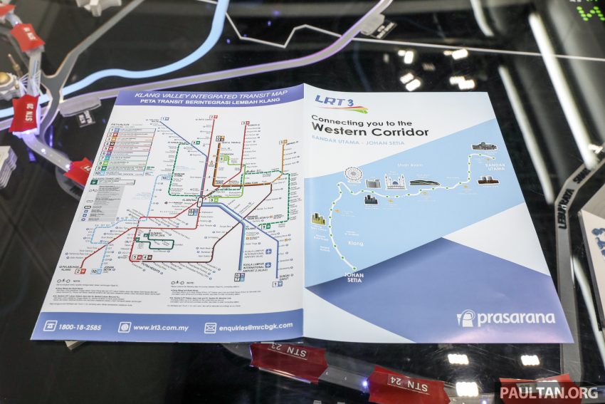 Prasarana 对外发布 LRT 3 完整路线图，全长37公里、26个站，连接雪州 Bandar Utama 至巴生的 Johan Setia。 45029