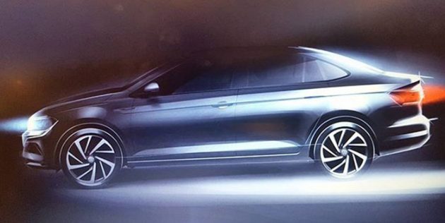 Volkswagen Virtus 预告图曝光，预计2018年1月亮相！