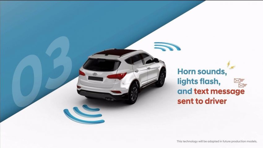 避免父母把孩子留在后座, Hyundai 发布后座乘客警示器。 43939