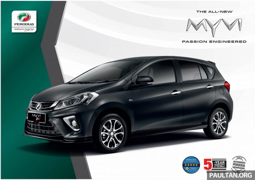 全新 Perodua Myvi 终于正式面市了，价格RM44-55K，全车系标配VSC+TRC以及LED头灯，顶配等级还有ASA！ 48903