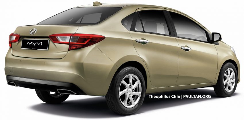 Theophilus Chin出手, 全新 Perodua Myvi Sedan 构想图! 49325