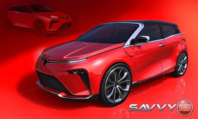 Proton 前设计师再出手，Proton Savvy 18 概念车草图！