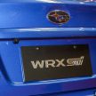 王者回归! 2018年式 Subaru WRX STi 本地预览, RM309K!