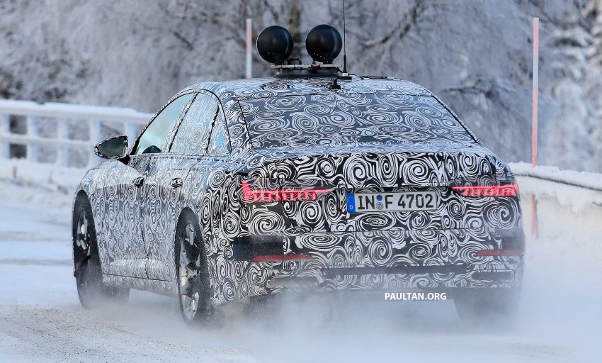 全新 Audi A6 冬季测试谍照曝光，头灯组依然是焦点！ 52265