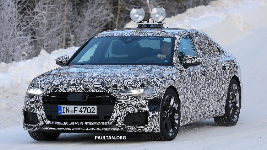 全新 Audi A6 冬季测试谍照曝光，头灯组依然是焦点！ 52258