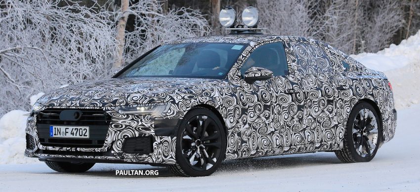 全新 Audi A6 冬季测试谍照曝光，头灯组依然是焦点！ 52260