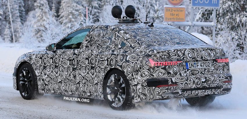 全新 Audi A6 冬季测试谍照曝光，头灯组依然是焦点！ 52263