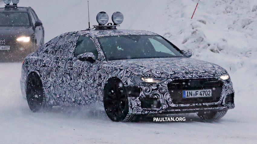 全新 Audi A6 冬季测试谍照曝光，头灯组依然是焦点！ 52278