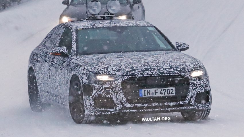 全新 Audi A6 冬季测试谍照曝光，头灯组依然是焦点！ 52279