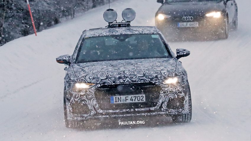 全新 Audi A6 冬季测试谍照曝光，头灯组依然是焦点！ 52280