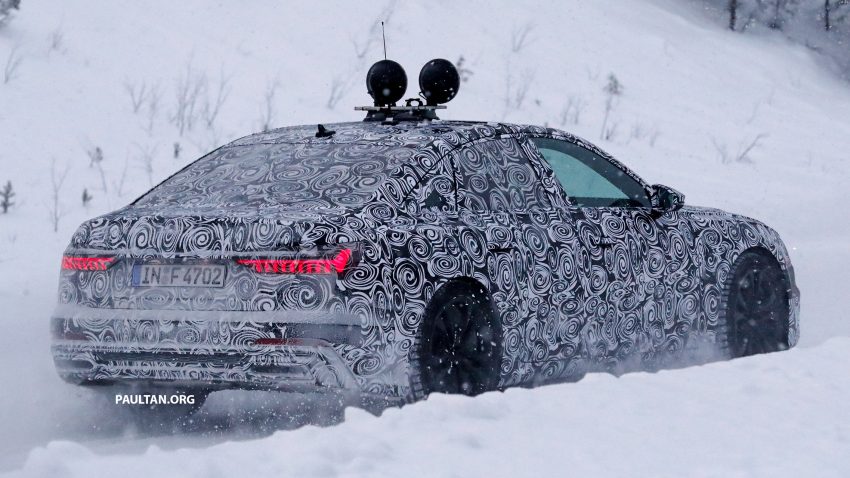 全新 Audi A6 冬季测试谍照曝光，头灯组依然是焦点！ 52268