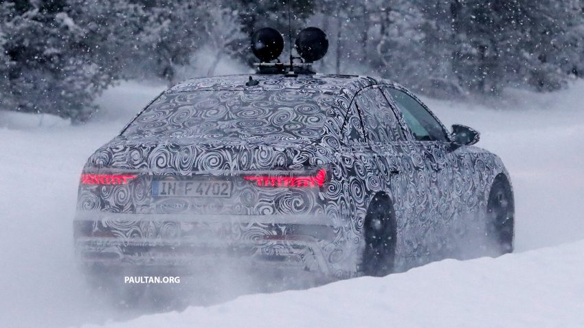 全新 Audi A6 冬季测试谍照曝光，头灯组依然是焦点！ 52270
