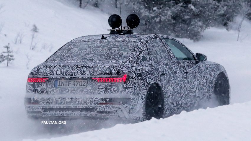 全新 Audi A6 冬季测试谍照曝光，头灯组依然是焦点！ 52273