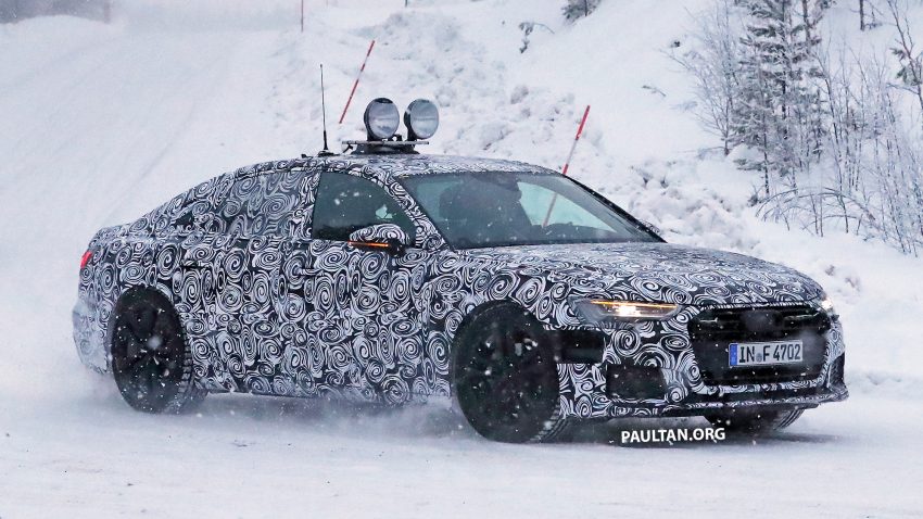 全新 Audi A6 冬季测试谍照曝光，头灯组依然是焦点！ 52274