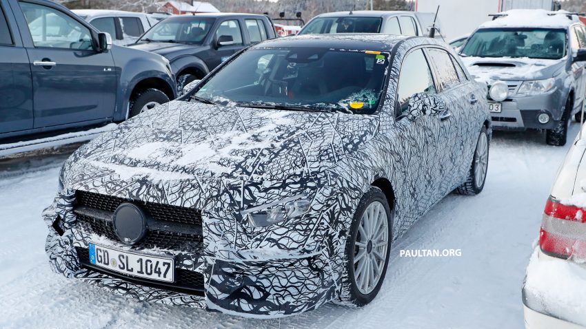 全新 Mercedes-Benz A-Class PHEV 冬季测试谍照捕获！ 52157