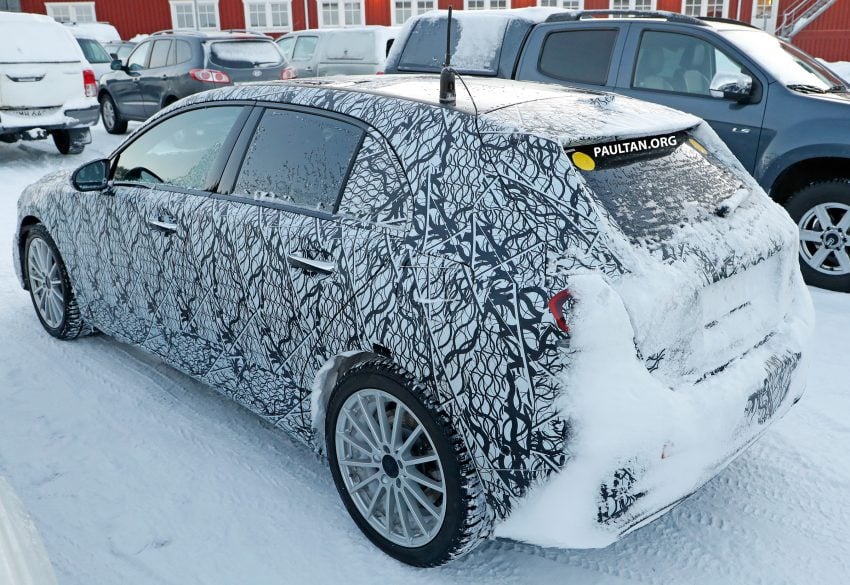 全新 Mercedes-Benz A-Class PHEV 冬季测试谍照捕获！ 52159