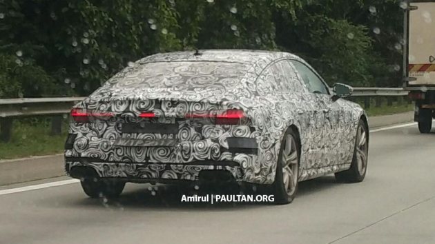 谍照：2018 Audi A7 Sportback 高度伪装大马上路测试