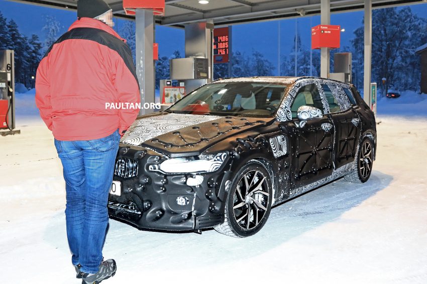Volvo V60 将迎来第二代车型，瑞典进行冬季测试被抓拍 57103