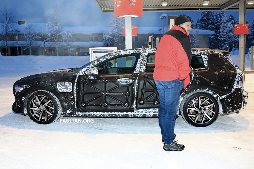 Volvo V60 将迎来第二代车型，瑞典进行冬季测试被抓拍 57104