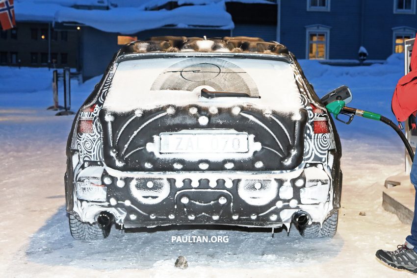 Volvo V60 将迎来第二代车型，瑞典进行冬季测试被抓拍 57106