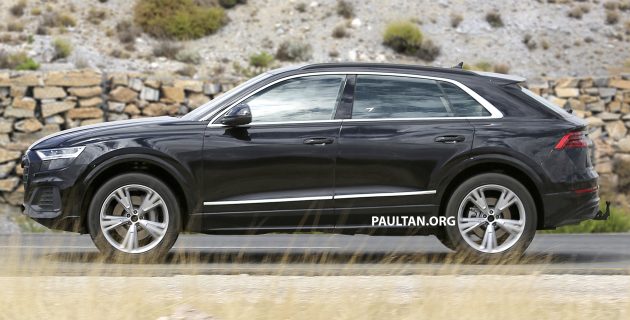 填补战力,全新Coupe型SUV Audi Q8 西班牙谍照曝光。