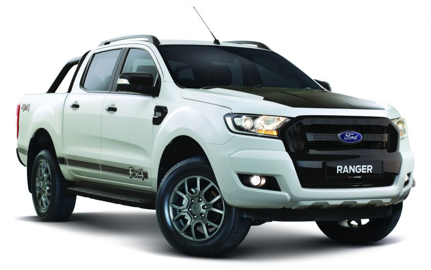 白色 Ford Ranger 2.2 FX4与灰色3.2 Wildtrak限量发售。 53210