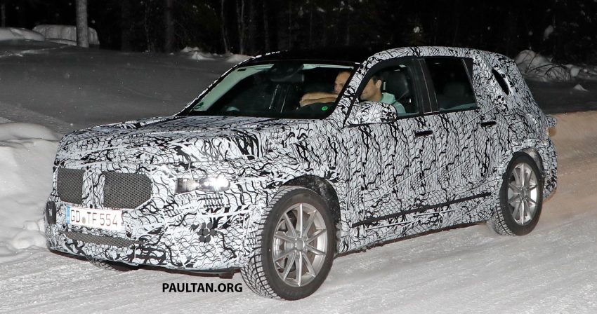 谍照：全新 Mercedes-Benz GLB 进行雪地测试被捕获！ 54061