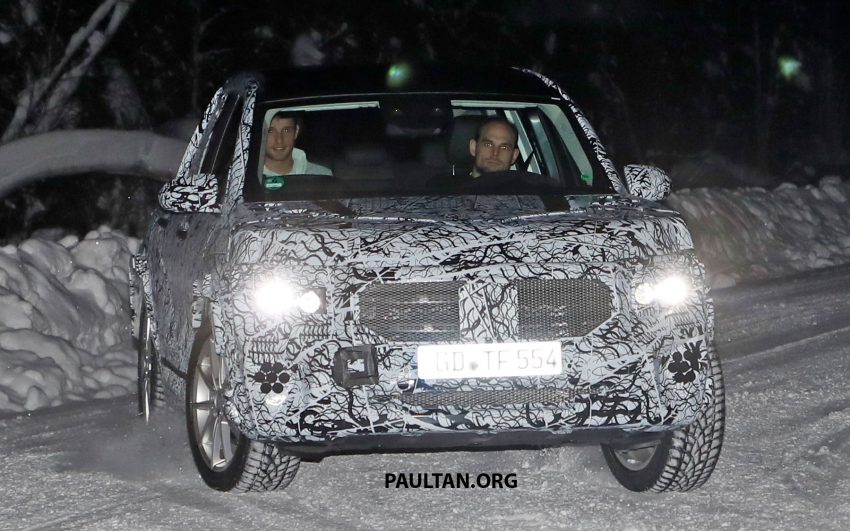 谍照：全新 Mercedes-Benz GLB 进行雪地测试被捕获！ 54064