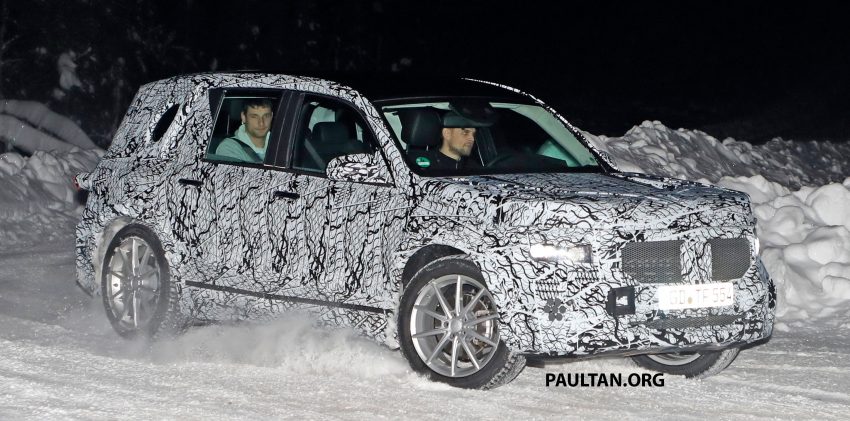 谍照：全新 Mercedes-Benz GLB 进行雪地测试被捕获！ 54065