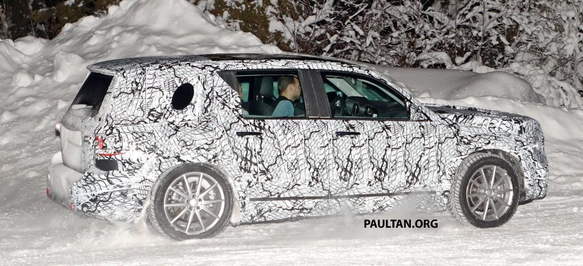 谍照：全新 Mercedes-Benz GLB 进行雪地测试被捕获！ 54071