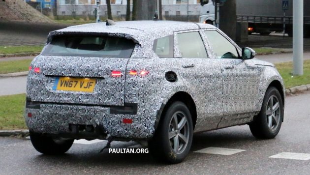 下一代 Range Rover Evoque 欧洲谍照曝光, 预计今年面世