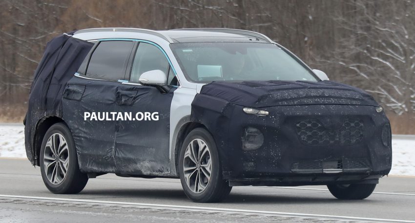 谍照：全新大改款 Hyundai Santa Fe 内饰局部造型曝光 57864