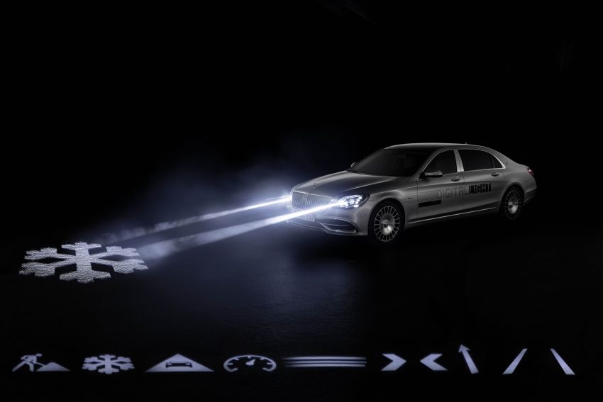 Mercedes-Benz 最新照明技术 Digital Light，确认今年将在旗舰 Maybach S-Class 身上首发，具备高清投影功能 60511
