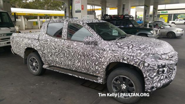 小改款 Mitsubishi Triton 路测被拍，採全新家族脸设计