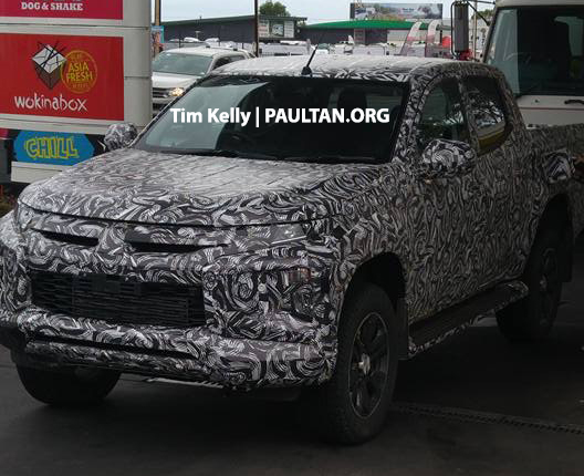 小改款 Mitsubishi Triton 路测被拍，採全新家族脸设计