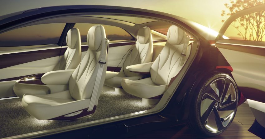 Volkswagen I.D. Vizzion 概念车亮相日内瓦车展，没有方向盘、完全不需要司机的纯电动旗舰房车，2022年实现量产 60626