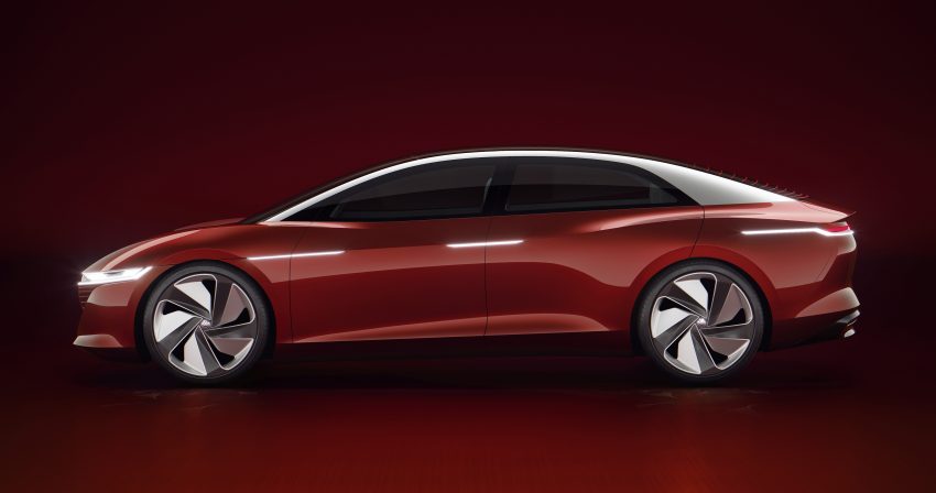 Volkswagen I.D. Vizzion 概念车亮相日内瓦车展，没有方向盘、完全不需要司机的纯电动旗舰房车，2022年实现量产 60632