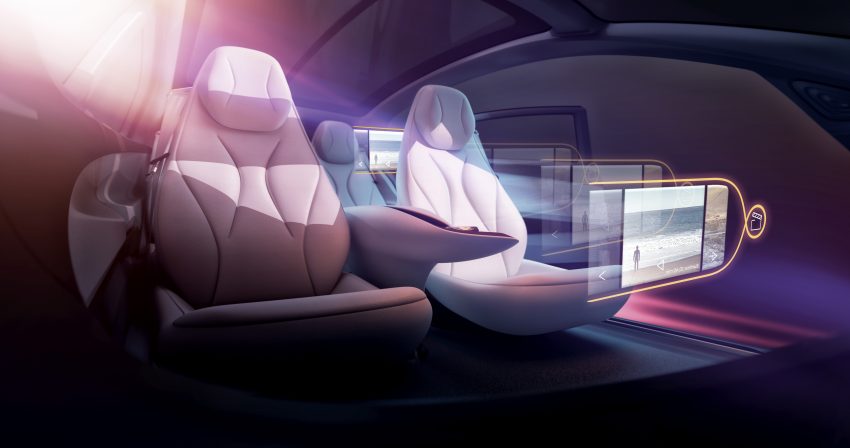 Volkswagen I.D. Vizzion 概念车亮相日内瓦车展，没有方向盘、完全不需要司机的纯电动旗舰房车，2022年实现量产 60645