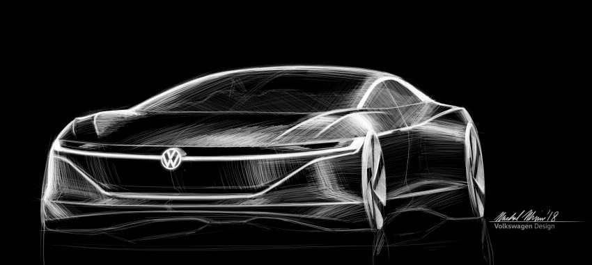 Volkswagen I.D. Vizzion 概念车亮相日内瓦车展，没有方向盘、完全不需要司机的纯电动旗舰房车，2022年实现量产 60658